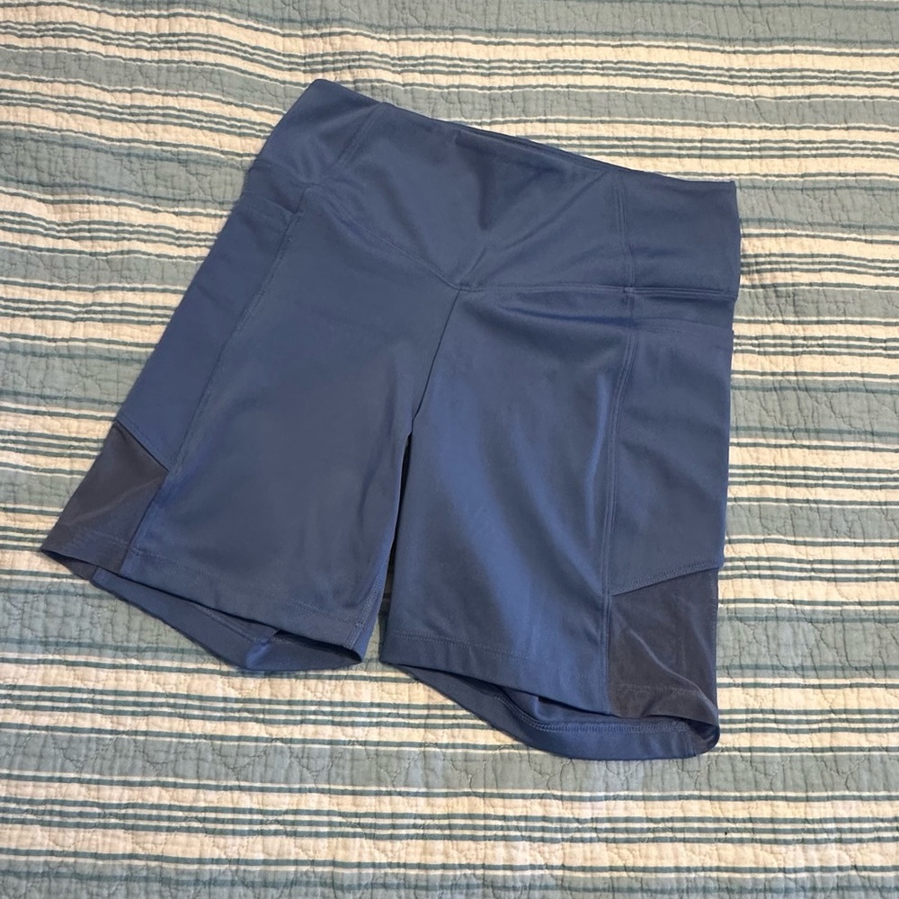 PINK Victoria's Secret Blue Bike Shorts for Active Wear